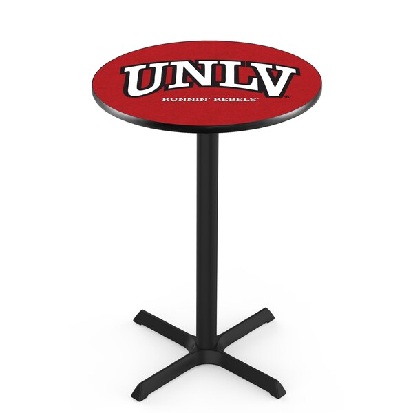 42" Blk Wrinkle UNLV Pub Table
